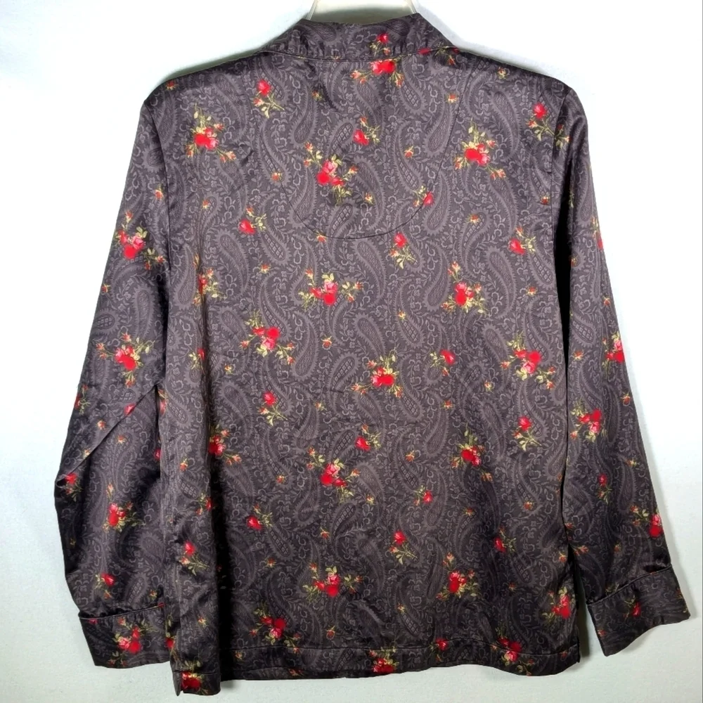 Ralph Lauren Floral Paisley Pajama Top S - Picture 2 of 6